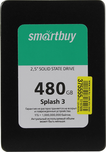 SSD диск 480GB Smartbuy Splash 3 SB480GB-SPLH3-25SAT3