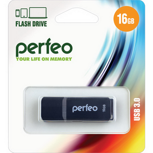  USB3.0 16Gb Perfeo C12 Black PF-C12B016