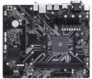   GIGABYTE GA-B450M S2H (AMD B450 AM4 2xDDR4 VGA DVI-D HDMI mATX)