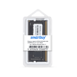  SODIMM DDR4 2400 4GB PC4-19200 Smartbuy SBDR4-SO4GS-2400-17