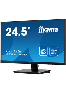  24,5" IIYAMA E2591HSU-B1  {TN LED 1920x1080 1ms 16:91000:1 250cd D-Sub HDMI DisplayPort}
