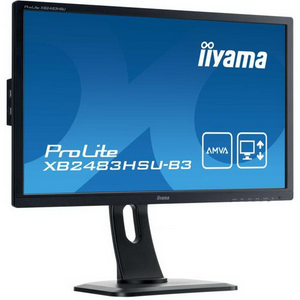  24" IIYAMA XB2483HSU-B3(C)  {AMVAA LED 1920x1080 4ms 16:9 3000:1 250cd 178/178 D-Sub HDMI DisplayPort 2Wx2}