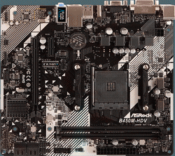   Asrock B450M-HDV R4.0 (AM4 B450 DDR4 mATX)