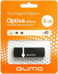 Флешка USB2.0 8Gb QUMO Optiva 02 Black