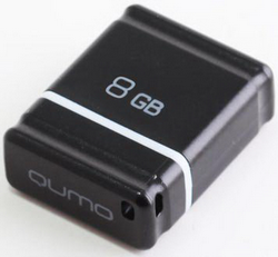 Флешка USB2.0 8Gb QUMO NANO [QM8GUD-NANO-B] Black