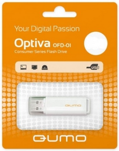  USB2.0 64Gb QUMO Optiva 01 [QM64GUD-OP1-White]