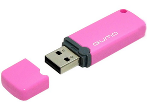 Флешка USB2.0 16Gb QUMO Optiva 02 [QM16GUD-OP2-Pink]
